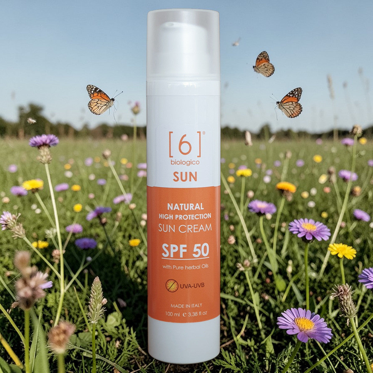 Natural High Protection Sun Cream SPF50 with Pure Oils 100 ml